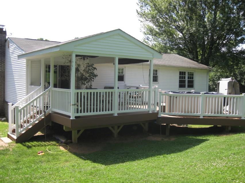 Custom Deck with hot tub